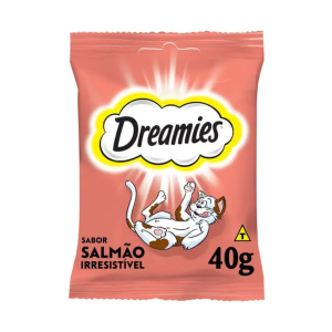 Petisco Dreamies Salmão Gatos Adultos 40g